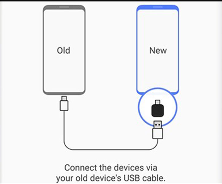 Transferring data with Samsung Smart Switch