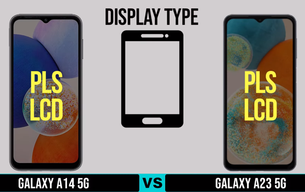Galaxy A14 5G vs Galaxy A23 5G Display