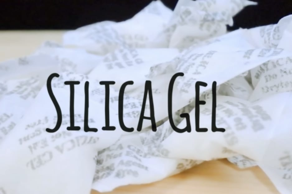Use Silica Gel Packets to absorb water or moisturizer