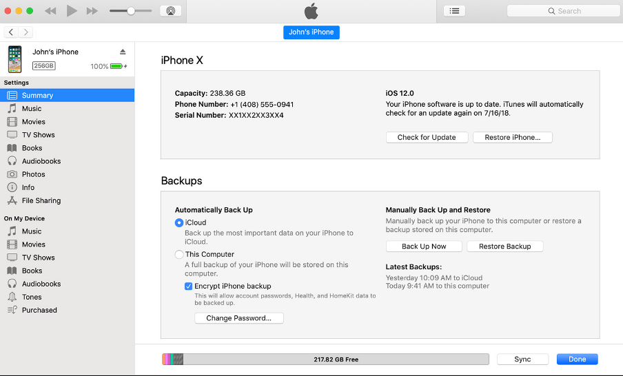 Restore iPhone From Latest iTunes Version