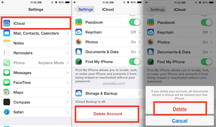 Remotely Remove Apple ID from iPhone