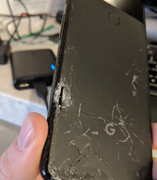 Google Pixel 3 Rear Glass Cracked